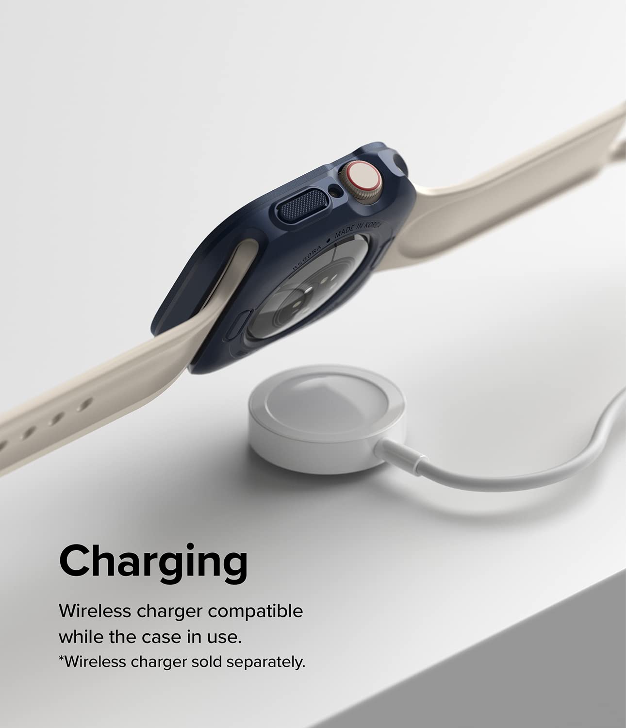 Ringke Air Sports [Tailored Cutouts] Compatible with Apple Watch Series 9, 8, 7 (45mm), SE (44mm) Case, Soft Flexible Lightweight Slim TPU Cover for Women, Men - Navy - Image 9