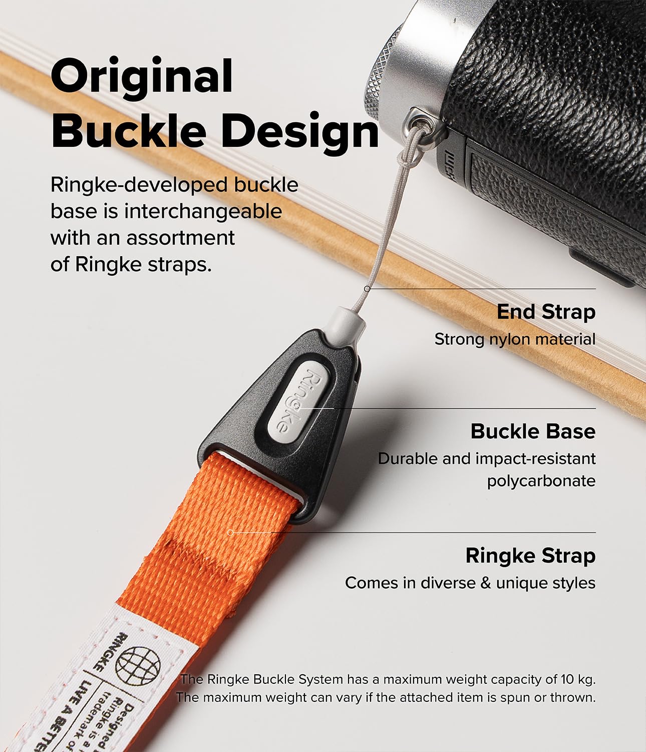 Ringke Dual Hand Slim Strap [Adjustable Wrist Lanyard Strap] [One-Touch Buckle] for Phone Case, Camera, Keys, USB Flash Drive - Image 7