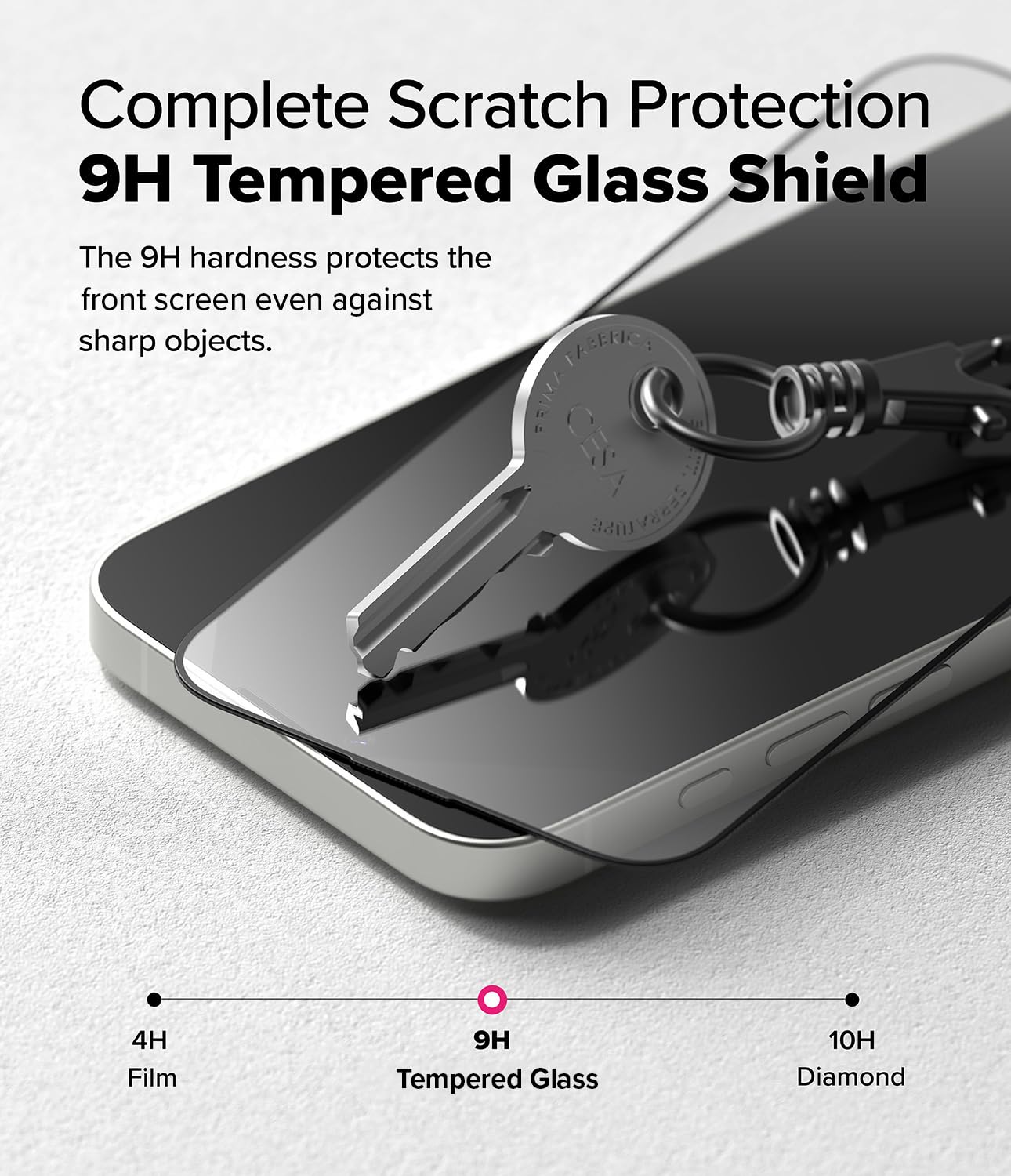 Ringke Easy Slide [Super Easy to Install] Compatible with iPhone 17e, 16e, 14, 13, 13 Pro Screen Protector, Case Friendly 9H Hardness Tempered Glass with Simple installation Tool - 2 Pack - Image 5