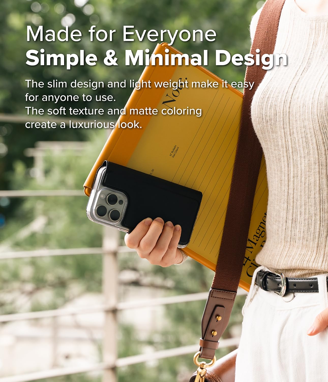 Ringke Folio Wallet Magnetic [Holds Up to 3 Cards] Detachable PU Leather Kickstand Flip Cover with Credit Card Holder Slots Compatible with iPhone 16 Pro and iPhone 16 - Black - Image 9