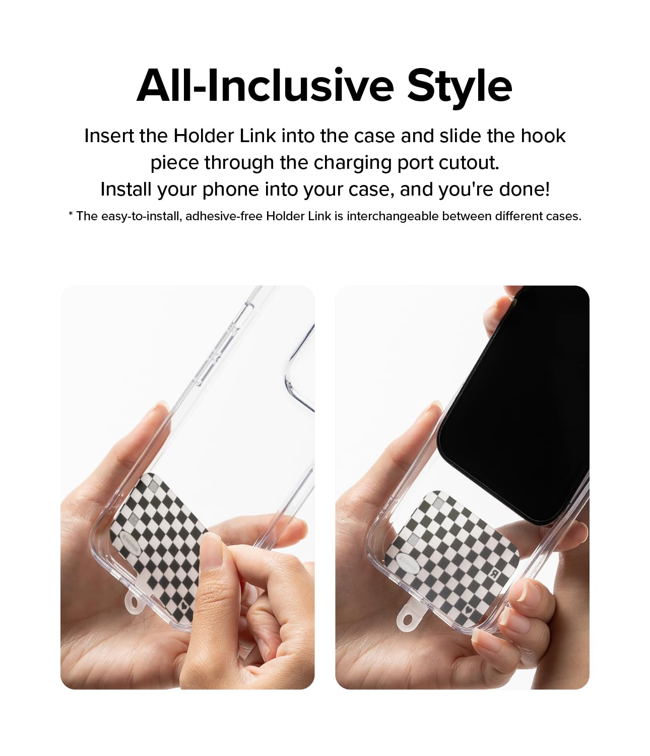 Ringke Holder Link Blue Label Adjustable Crossbody Neck Strap, Universal Multifunctional Lanyard Patch for Most Smartphones - Image 9