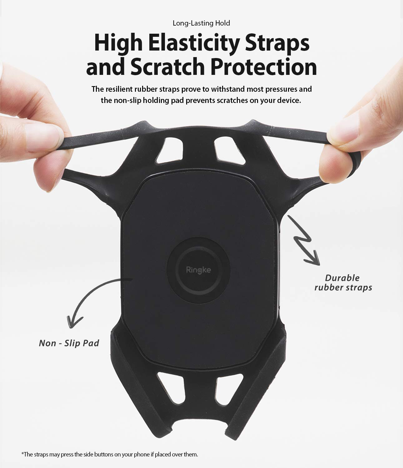 Ringke Spider Grip Mount Holder, Bike Mount Phone Holder Universal Smartphones Handler Clamp 360° Rotation Bicycle Cradle Accessories - Image 3