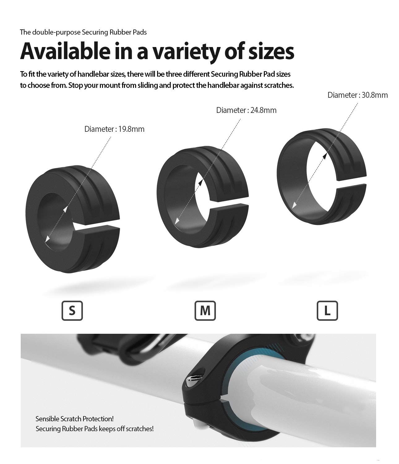 Ringke Spider Grip Mount Holder, Bike Mount Phone Holder Universal Smartphones Handler Clamp 360° Rotation Bicycle Cradle Accessories - Image 7