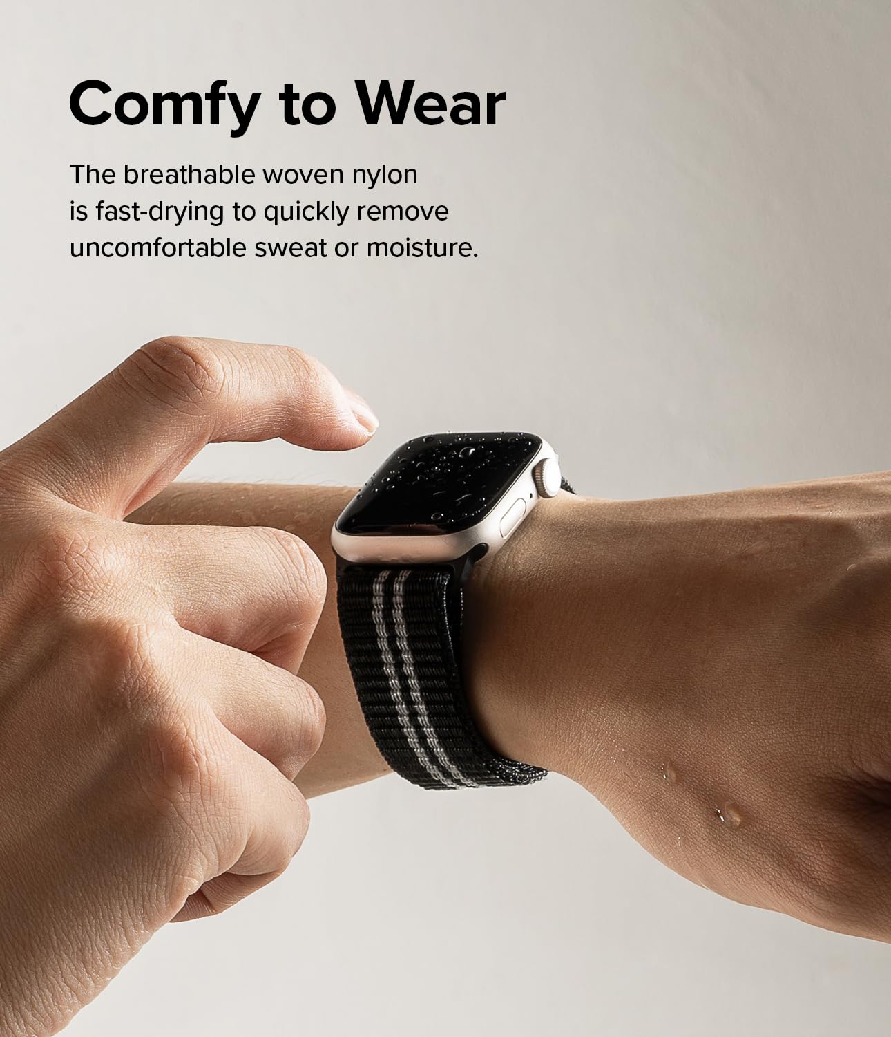 Ringke Sports Air Loop Compatible with Apple Watch Band 42mm (10), 41mm, 40mm, 38mm, Lightweight Breathable Woven Nylon for Women, Men, Designed for Apple Watch Series 10 9 8 7 SE - Image 3