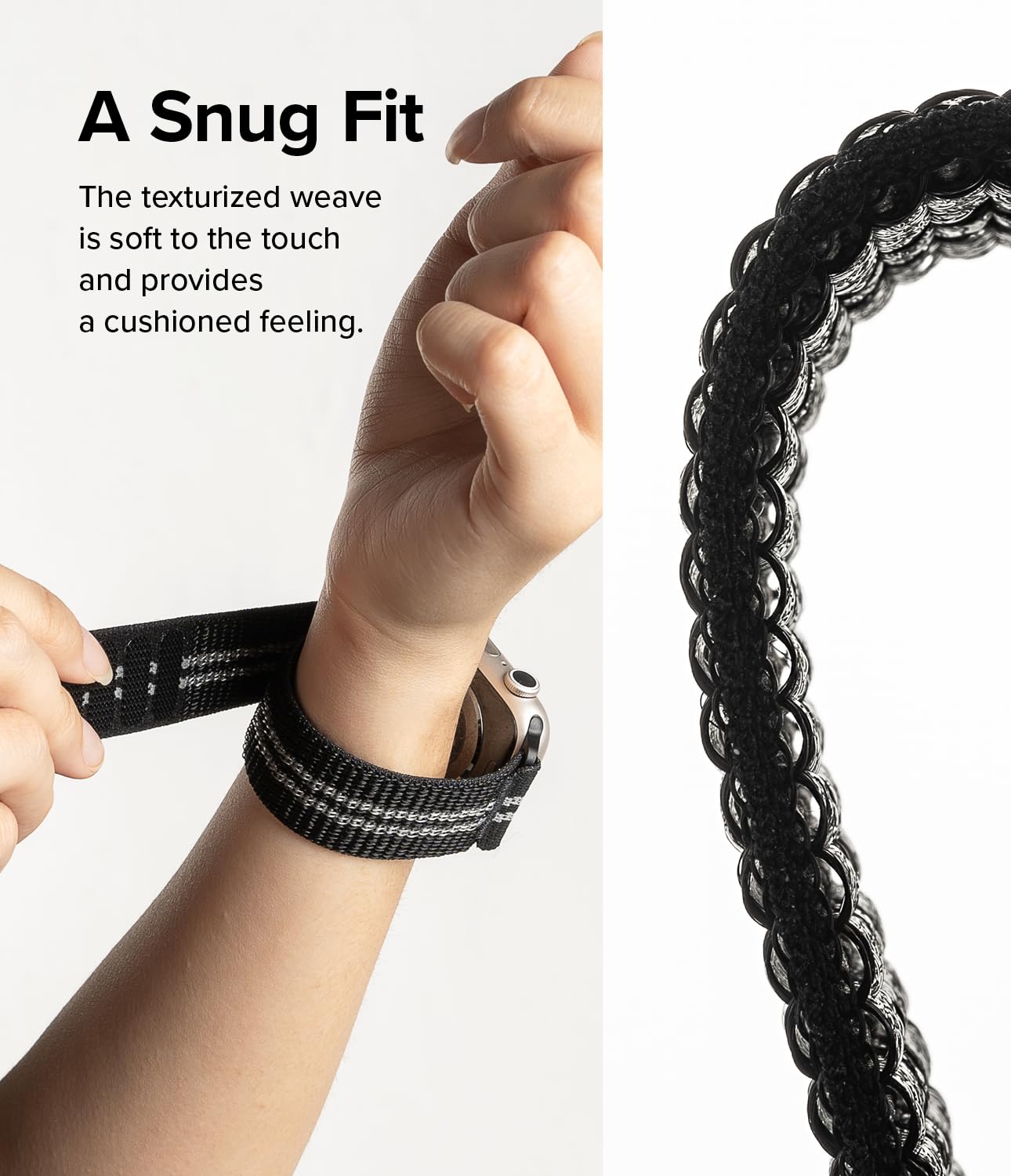 Ringke Sports Air Loop Compatible with Apple Watch Band 42mm (10), 41mm, 40mm, 38mm, Lightweight Breathable Woven Nylon for Women, Men, Designed for Apple Watch Series 10 9 8 7 SE - Image 4