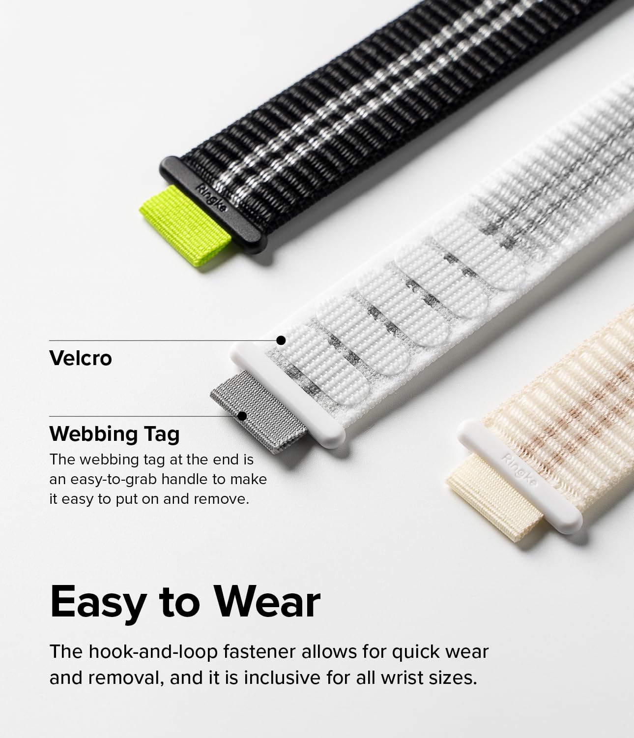 Ringke Sports Air Loop Compatible with Apple Watch Band 42mm (10), 41mm, 40mm, 38mm, Lightweight Breathable Woven Nylon for Women, Men, Designed for Apple Watch Series 10 9 8 7 SE - Image 5