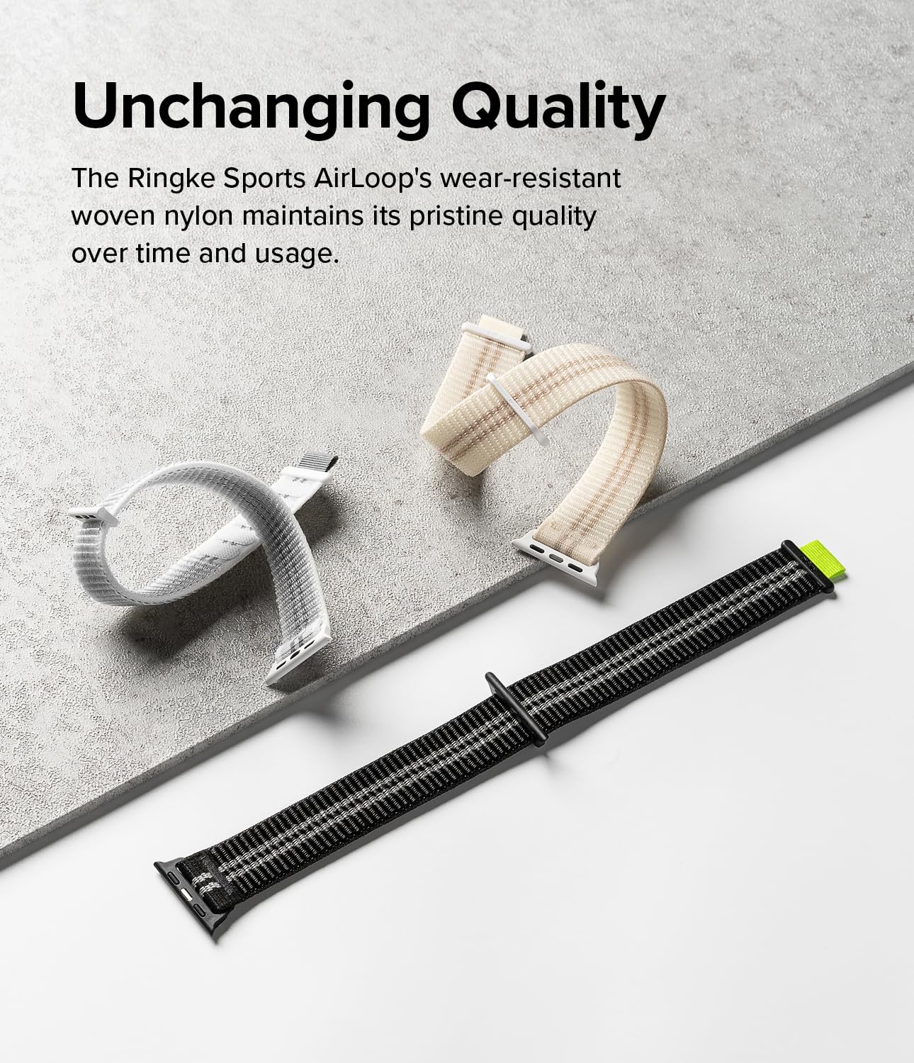 Ringke Sports Air Loop Compatible with Apple Watch Band 42mm (10), 41mm, 40mm, 38mm, Lightweight Breathable Woven Nylon for Women, Men, Designed for Apple Watch Series 10 9 8 7 SE - Image 6