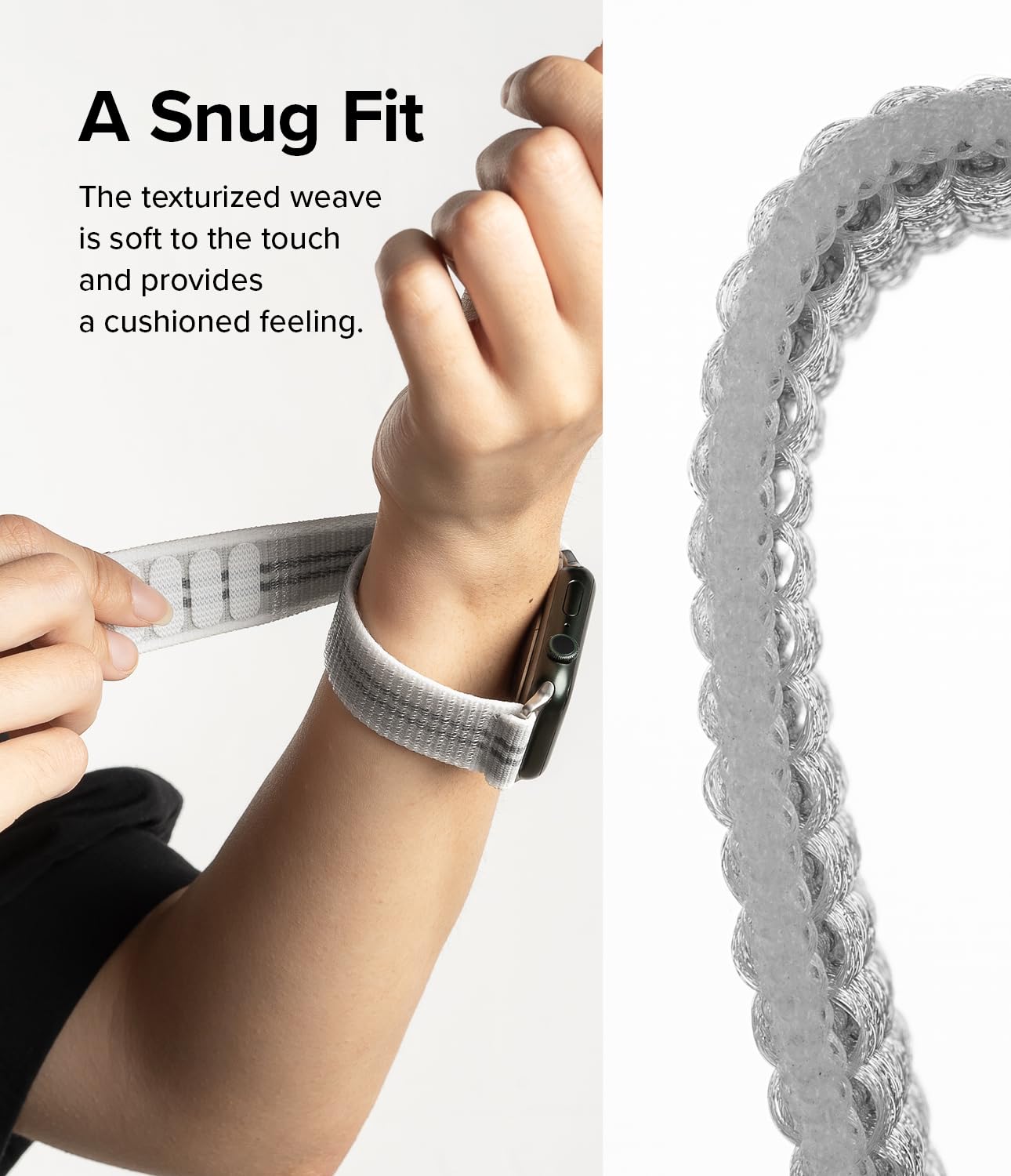 Ringke Sports Air Loop Compatible with Apple Watch Band 49mm, 46mm, 45mm, 44mm, 42mm, Lightweight Breathable Nylon for Women, Men, Designed for Apple Watch Ultra Series 10 9 8 7 SE - Image 4