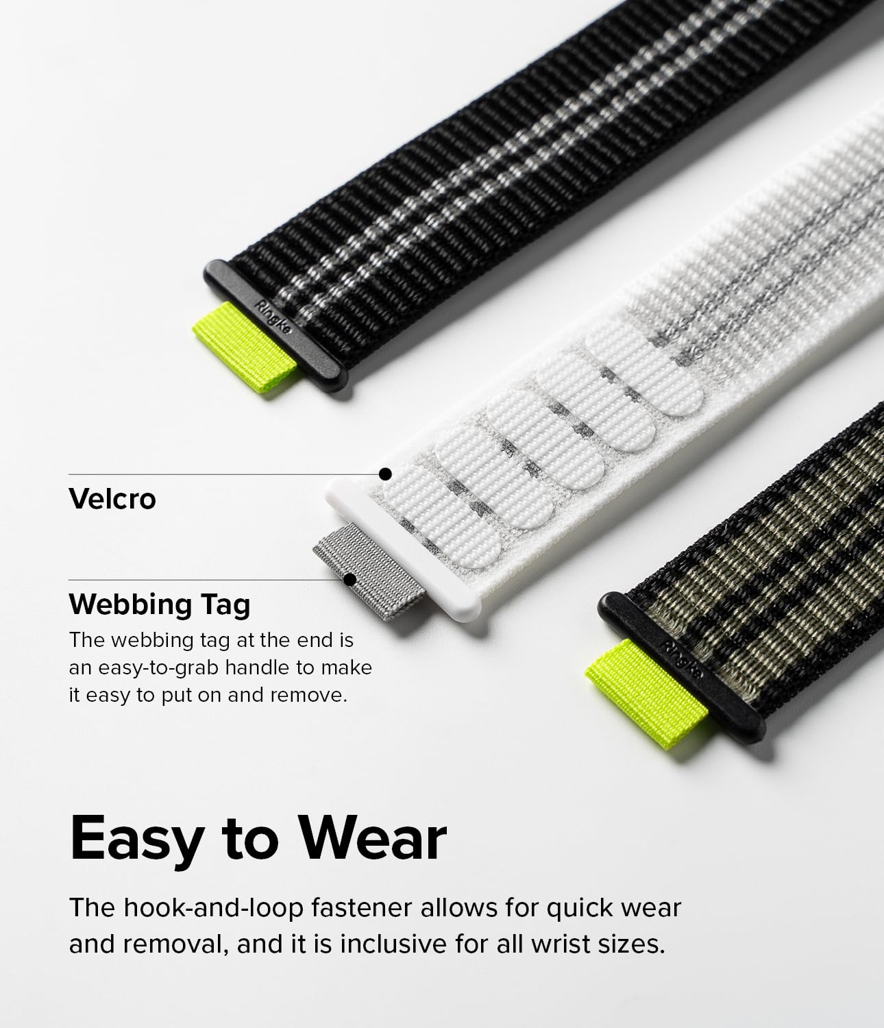 Ringke Sports Air Loop Compatible with Apple Watch Band 49mm, 46mm, 45mm, 44mm, 42mm, Lightweight Breathable Nylon for Women, Men, Designed for Apple Watch Ultra Series 10 9 8 7 SE - Image 5