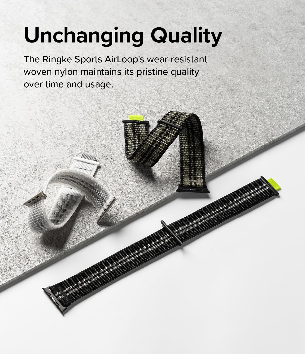 Ringke Sports Air Loop Compatible with Apple Watch Band 49mm, 46mm, 45mm, 44mm, 42mm, Lightweight Breathable Nylon for Women, Men, Designed for Apple Watch Ultra Series 10 9 8 7 SE - Image 6