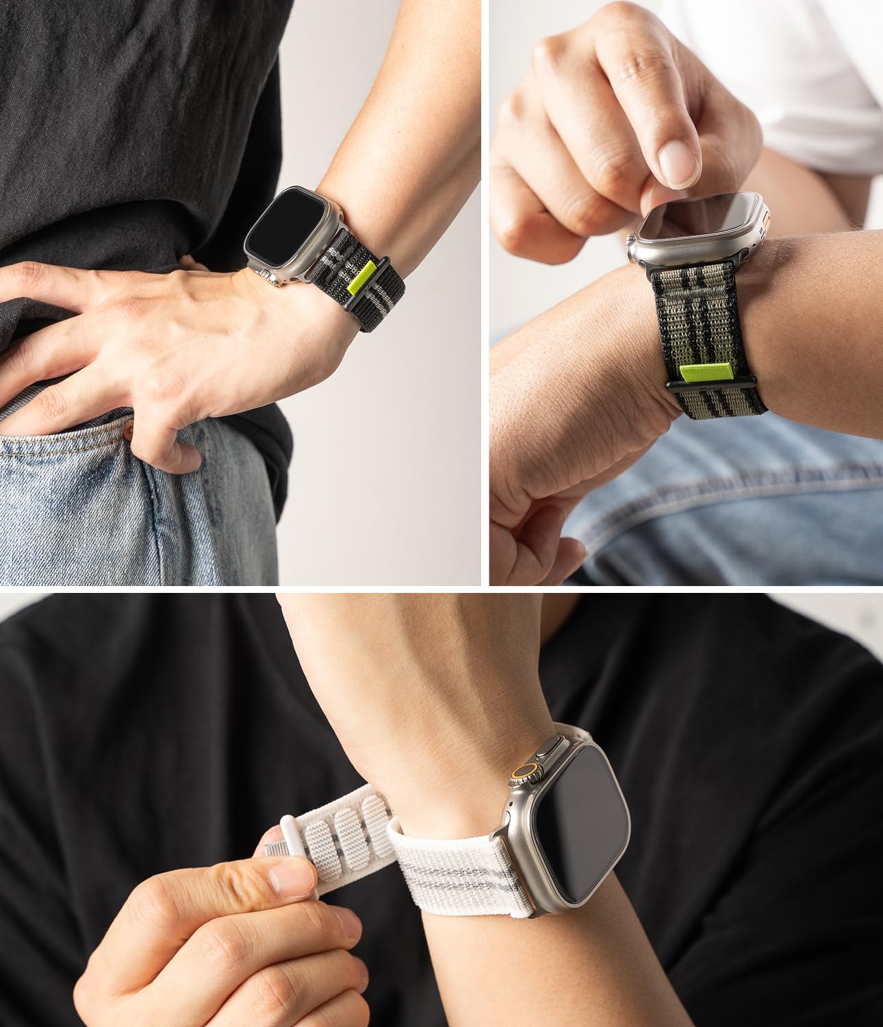 Ringke Sports Air Loop Compatible with Apple Watch Band 49mm, 46mm, 45mm, 44mm, 42mm, Lightweight Breathable Nylon for Women, Men, Designed for Apple Watch Ultra Series 10 9 8 7 SE - Image 8