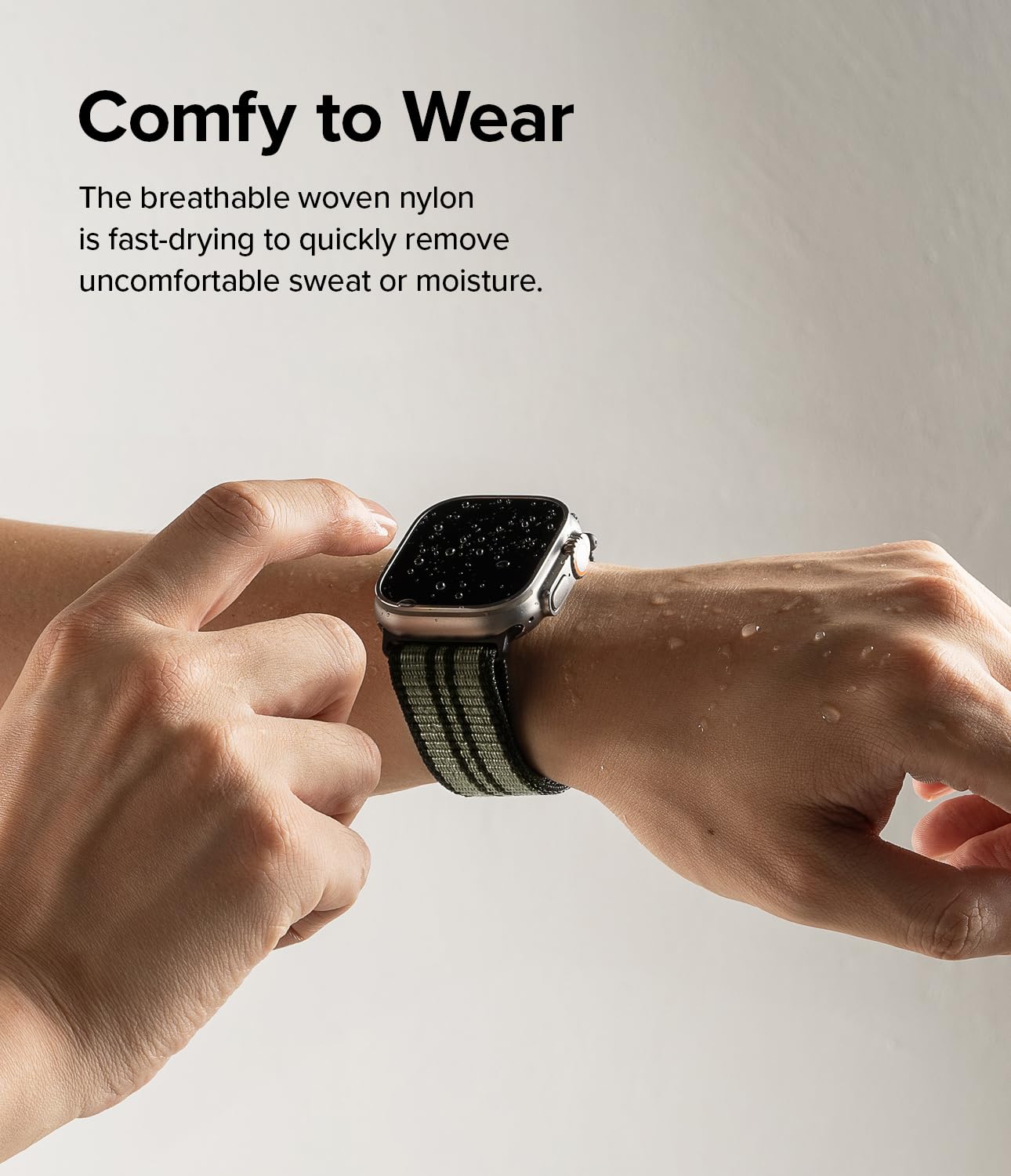 Ringke Sports Air Loop Compatible with Apple Watch Band 49mm, 46mm, 45mm, 44mm, 42mm, Lightweight Breathable Nylon for Women, Men, Designed for Apple Watch Ultra Series 10 9 8 7 SE - Image 3