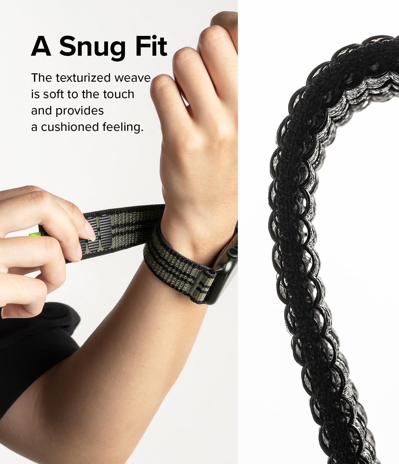 Ringke Sports Air Loop Compatible with Apple Watch Band 49mm, 46mm, 45mm, 44mm, 42mm, Lightweight Breathable Nylon for Women, Men, Designed for Apple Watch Ultra Series 10 9 8 7 SE - Image 4